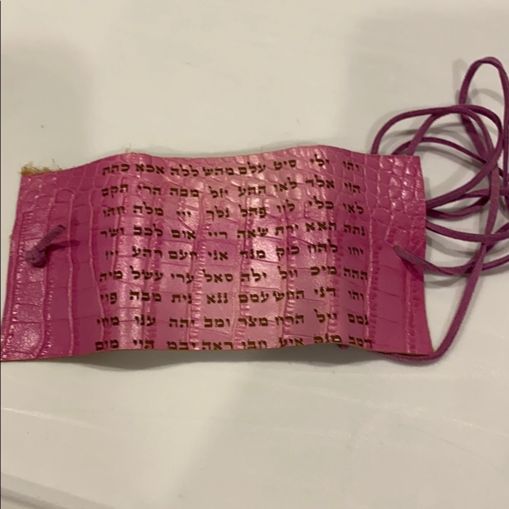 Leather blessings bracelet